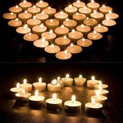 1222  Festival Decorative - LED Tealight Candles (White, 24 Pcs)